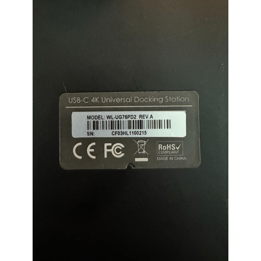 Wavlink USB-C 4K Universal Docking Station 100w Power Delivery WL-UG76PD2 - Picture 3 of 5